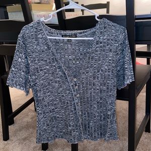 Large Cropped Heather Top
